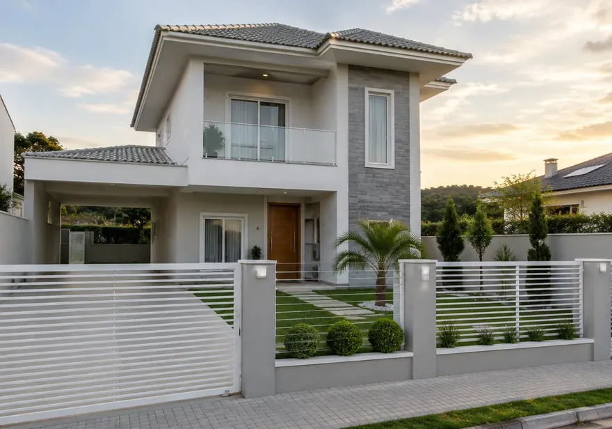 Fachada de casa residencial